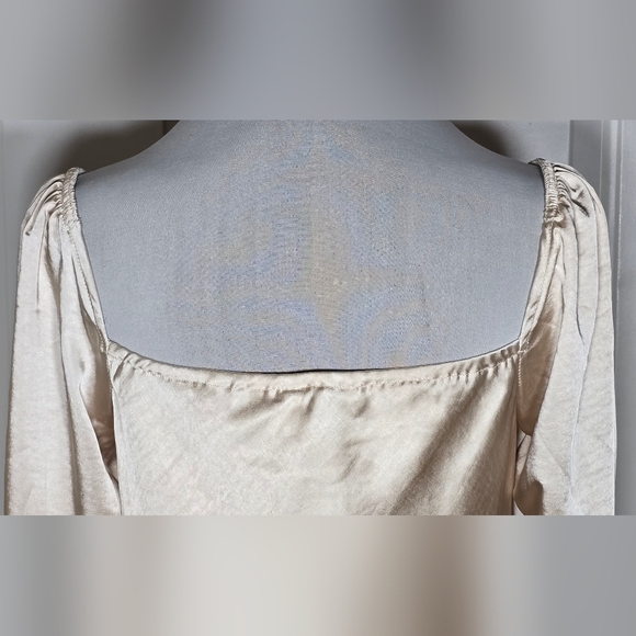 Princess Polly Cream Satin Dress - Picture 8 of 12